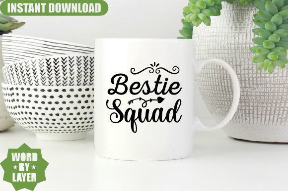 Bestie Squad Svg Design Graphics and Crafts Review