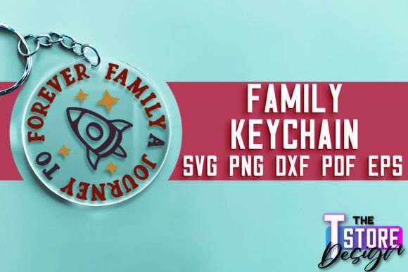 Family Keychain SVG Design Quotes SVG Graphics