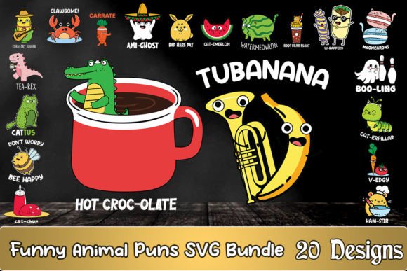 Funny Animal Puns SVG Bundle Review