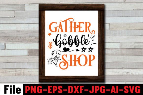 Gather Gobble Shop SVG Cut File Review for Graphics and Crafts