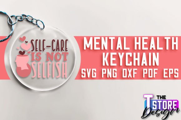 Mental Health Keychain SVG Design Graphics and Crafts Review