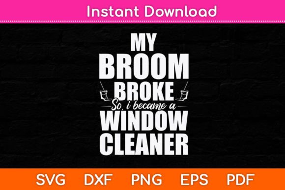 My Broom Broke so I Became a Window Graphics and Crafts Review
