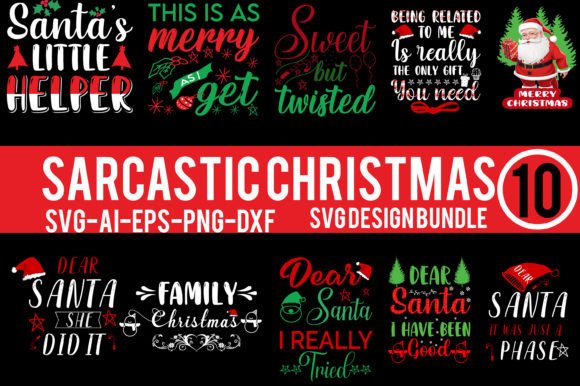Sarcastic Christmas SVG Shirt Bundle: Graphics and Crafts for Bloggers