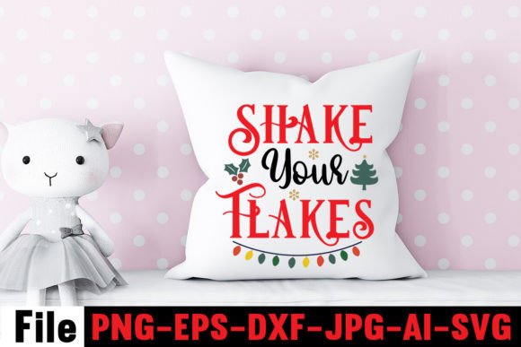 Shake Your Flakes SVG Cut File: Graphics for Crafts